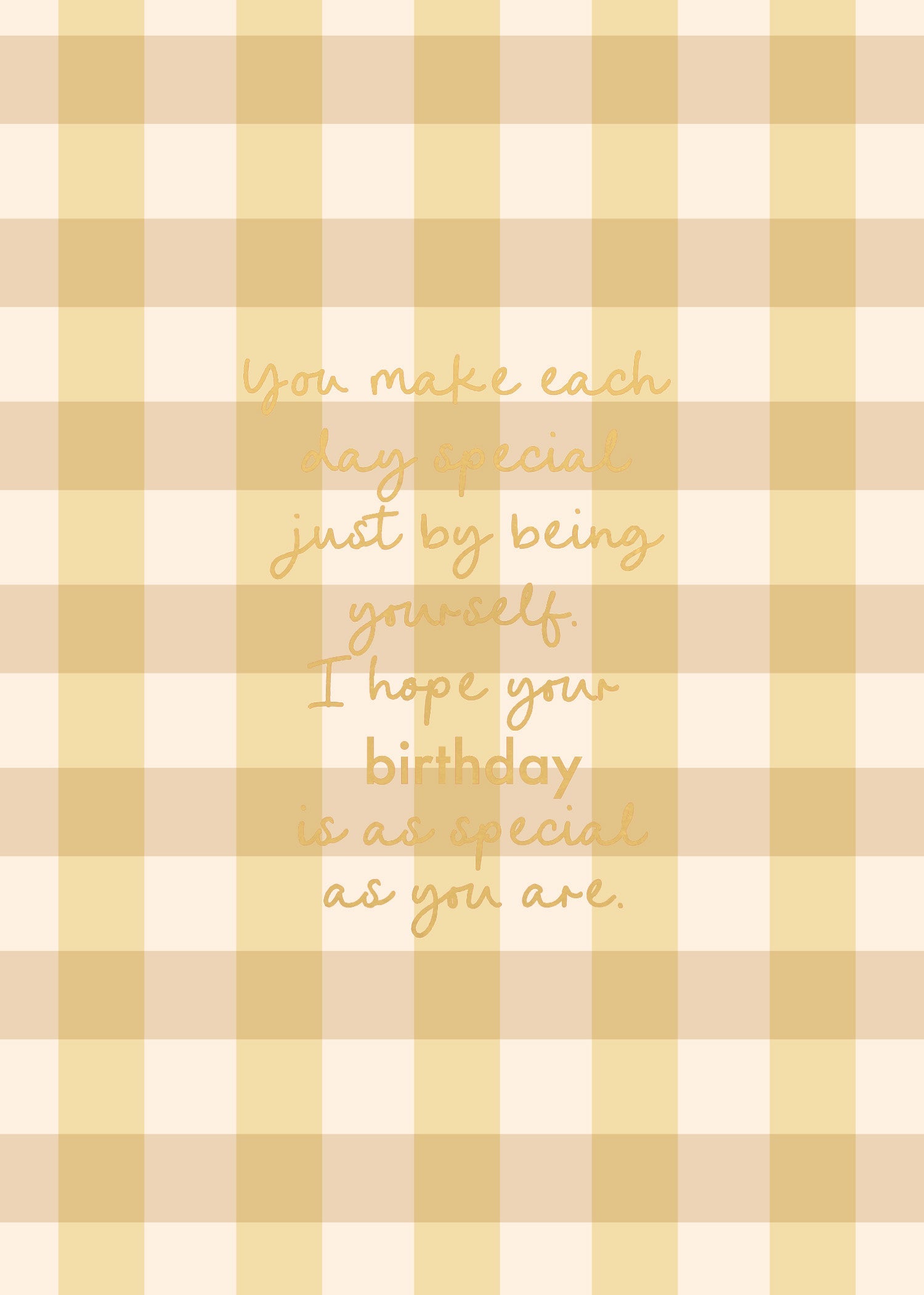 Greeting Card Sunshine - BE YOURSELF